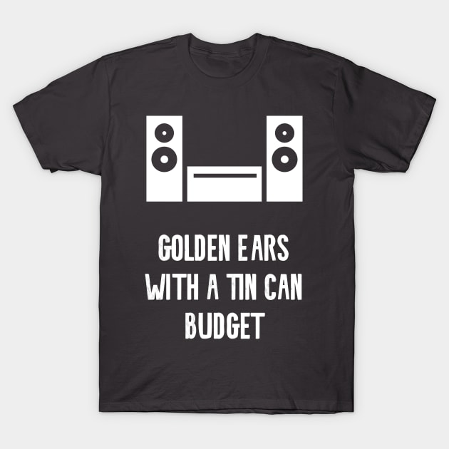 Broke Audiophile T-Shirt T-Shirt by guitar75